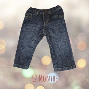 Baby Girl Jeans Size 12 Months 100% Cotton